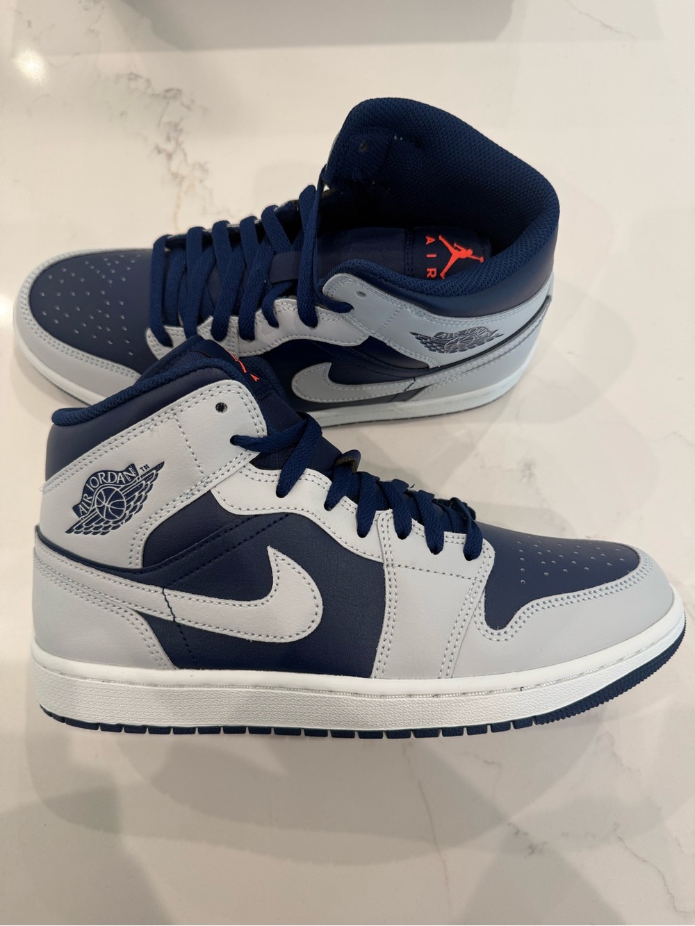 Jordan Mid-Top Men's Sneakers - Navy & Light Gray